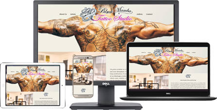 Black Mamba Tattoo responsive website design