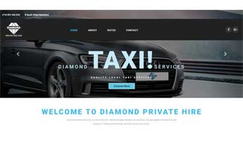 Diamond Taxis Responsive Website Design